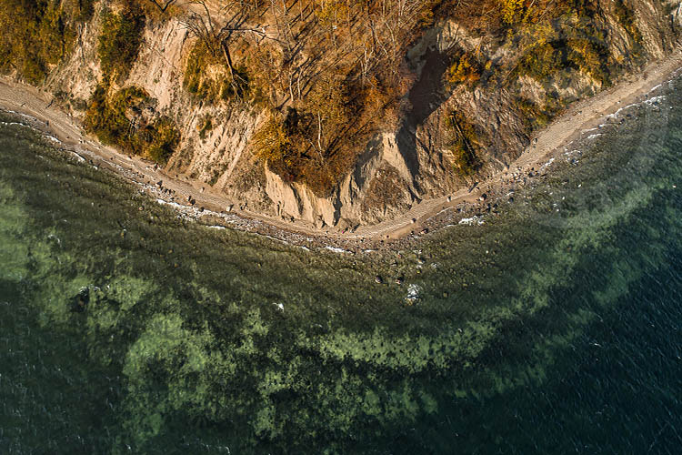 klif gdynia dron jesień